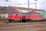 Gterzug nach Lichtenfels im Bhf Bamberg 31_03_2010 