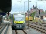 agilis-VT 650 732 stand am 2.7.11 in Bamberg auf Gleis 8 für die nächste Fahrt nach Ebern bereit.