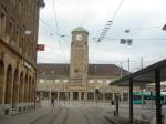 Blick zum Bahnhof Basel Badischer Bahnhof.