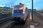 Am Morgen des 02.05.2014 stand die MRCE/Wiener Lokalbahn Cargo ES 64 U2-060 abgestellt in Basel Bad Bf.