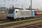 Am 14.11.2014 stand Railpool/BLS Cargo 187 004-7 abgestellt in Basel Bad Bf. Sie weilte dort für Personalschulungen.