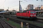 181 205-6 am Morgen des 04.08.2015 beim rangieren im Badischen Bahnhof von Basel in Richtung Abstellplatz.