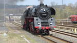 Dampflok 01 519 Bayreuth Hbf  Lok setzt sich mit Tender voraus an den Sonderzug nach Neuenmarkt Wirsberg