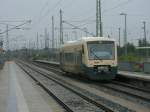 Am 30.Juli 2011 war ich zur Stelle als der PRESS VT650 032 nicht auf Gleis 1 sondern auf Gleis 3 in Bergen/Rgen stand.Das Gleis ist fr Ausfahrten Richtung Stralsund und Lietzow.