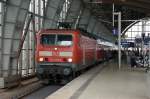 143 809-2 wartet mit dem RB14 Senftenberg im Berlin Alexanderplatz auf die Weiterfahrt.