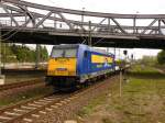 Am 29.April 2012 fuhr 146-520 mit dem Connex von Leipzig Hbf nach Warnemnde.