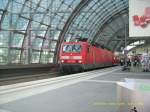 143 300  ist am 28.09.08 mit ihrer RB nach L�bbenau im Berliner Hbf angekommen und wartet auf die Weiterfahrt.