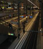 Blick in den Berliner Hauptbahnhof (tief).
(24.11.2008)
