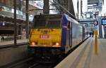 Hier 146 519-4 mit 146 522-8 und X68903 von Leipzig Hbf. nach Warnemnde, dieser Zug satnd am 30.1.2012 in Berlin Hbf.(tief).