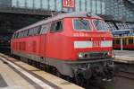 Hier 218 831-6 als Lz, bei der Durchfahrt am 1.7.2013 durch Berlin Hbf., in Richtung Berlin Ostbahnhof.