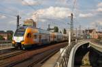 Hier 442 109-2 als RE2 (RE83977) von Cottbus nach Wittenberge, bei der Einfahrt am 27.6.2014 in Berlin Hbf.