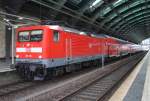 Hier 112 110 mit einem RE1 (RE18117) von Magdeburg Hbf. nach Frankfurt(Oder), dieser Zug stand am 18.5.2013 in Berlin Ostbahnhof. 