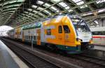 Hier 445 115-9  Eberswalde  als RE2 (RE83964) von Wittenberge nach Cottbus, dieser Triebzug stand am 4.1.2014 in Berlin Ostbahnhof.