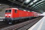 Hier 143 641-9 mit einer RB14 (RB18925) von Nauen nach Berlin Schönefeld Flughafen, dieser Zug stand am 15.3.2014 in Berlin Ostbahnhof.