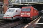 Hier links 808 004-6  Bielefeld  als ICE553 von	Koblenz Hbf.