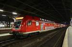 RE1 (RE3189) von Brandenburg Hauptbahnhof hat am 11.2.2017 den Berliner Ostbahnhof erreicht.