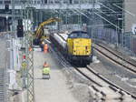 am 26.08.2017 ist die Errichtung des dritten Fernbahngleises in Berlin Ostkreuz auf Hochtour.