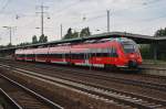 Hier 442 836-3 als RB14 (RB18566) von Senftenberg nach Berlin Schönefeld Flughafen, bei der Einfahrt am 28.6.2013 in Berlin Schönefeld Flughafen.