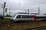 1442 164 (Bombardier Talent 2) von DB Regio Südost als RE 16111 (RE13) von Magdeburg Hbf nach Leipzig Hbf verlässt den Bahnhof Bitterfeld auf Gleis 4. [24.9.2017 | 16:12 Uhr]