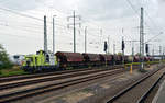 Am 22.10.17 stellte 650 093 die Bedienung des Glaswerkes in Bitterfeld bereit. Im vorderen Teil sind die Wagen mit Quarzsand, im hinteren Teil die Wagen mit Soda eingestellt.