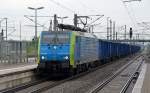 189 802 zog am 09.05.13 den PKP-Kohlezug Frankfurt(O) - Ulm durch Bitterfeld Richtung Delitzsch.