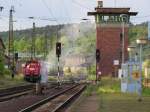 Am 24.05.2014 im Bahnhof von Blankenburg (Harz)Loks der BR 265 beim Vorheizen 