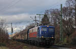 Am 22.12.2020 zog BYB 139 287 den Henkelzug nach Gunzenhausen durch Bonn-Oberkassel. 