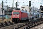 101 106-3 IC Ausfahrt Bonn Hbf in Richtung Koblenz - 20.03.2014