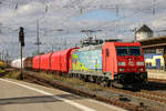 185 401-7  Werbelok  in Bremen Hbf, am 29.09.2018.