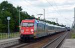 101 087 zog am 10.06.12 den IC 1956 durch Burgkemnitz Richtung Halle(S).