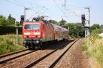 Am 16.Juni 2010 fuhr BR 143 908-2 mit dem Regionalexpress aus Zwickau in den Haltepunkt Chemnitz-Schnau ein.