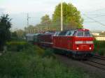 219 084+251 012+204 011 vom Chemnitzer Heizhausfest auf dem Rckweg nach Weimar.21.8.11