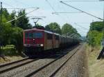 155 265+155 245+Kesselzug als Umleiter GC 60920 in Grna am 26.5.12