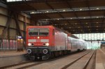 RE 3 Hof - Chemnitz - Dresden. Der letzte Tag unter DB Regie und mit BR 143. Schminke Lady 143 952-0 in Chemnitz Hbf 11.06.2016