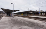 Blick auf den Bahnhof Coburg, am 20.3.2016