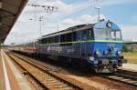 Hier 5 630 013-7 mit EC248 von Wroclaw Glowny nach Berlin Hbf., dieser Zug stand am 19.7.2013 in Cottbus.
