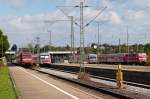 Heute zum Samstag sah es Im Bahnhof Crailsheim aus, als sei richtig was los.