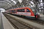 642 034-2 erreicht am 11.05.2018 als RE1 (RE26904) von Wroclaw Glowny den Dresdener Hauptbahnhof.
