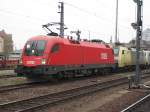 1116 234-4 und weitere E-Loks der ITL stehen am Neustdter Bahnhof in Dresden.08.04.07.