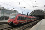 DB 442 647 als RE 18288 nach Hoyerswerda, am 14.02.2024 bei der Bereitstellung in Dresden Hbf.