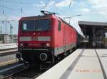 Der D-Zug nach Leipzig stand heute vor dem Hauptbahnhof auf Gleis 2a und wartete auf die Abfahrt.