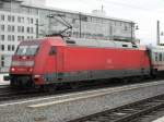 Soeben hat 101 090-9 den InterCity aus Frankfurt Flughafen Fernbahnhof wieder zurck nach Dresden gebracht.