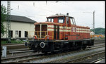 Dürener Kreisbahn Lok V 24 am 13.5.1995 im Bahnhof Düren.