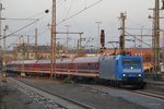 185 511-3 ex Metrans mit einem Müllertourensonderzug in Düsseldorf Hbf, am 23.10.2016.