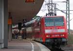 146 008-8 mit dem RE4310 nach Dsseldorf in Duisburg Hbf 4.4.10