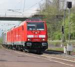 Auf Probefahrt aus Kassel aus dem Bombardier-Werk kamen am 08.05.2013 245 002-1, 245 001-3 und 76 102-7 in nrdlicher Richtung durch Eichenberg.
