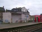 Ehemaliges Bahnhofsgebude des Erbacher Bahnhofs. Es beherbergt jetzt ein Pizzalieferdienst; 16.01.2008