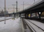 Bahnsteig 5 und 4 in Frankfurt (M) West; 22.12.2010