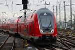 DB Regio Bombardier Twindexx 446 021 am 06.01.24 in Frankfurt am Main Hauptbahnhof vom Bahnsteig aus fotografiert