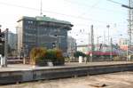 Der Frankfurter Hbf am vergangenen Samstag, den 30. August 2008. Am Prellbock des ehemaligen Stellwerks Fzf stehen zwei 218er.